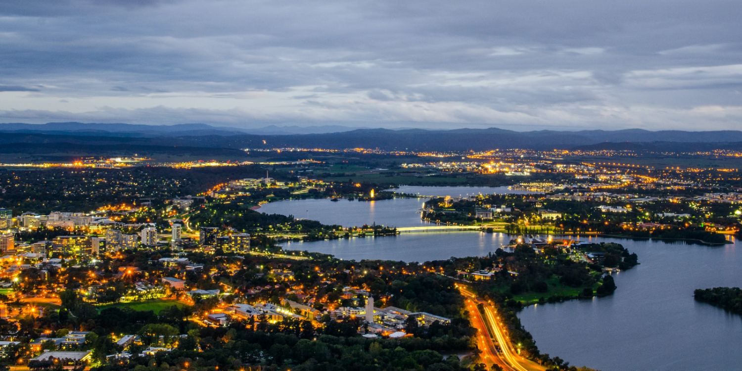 lake at night